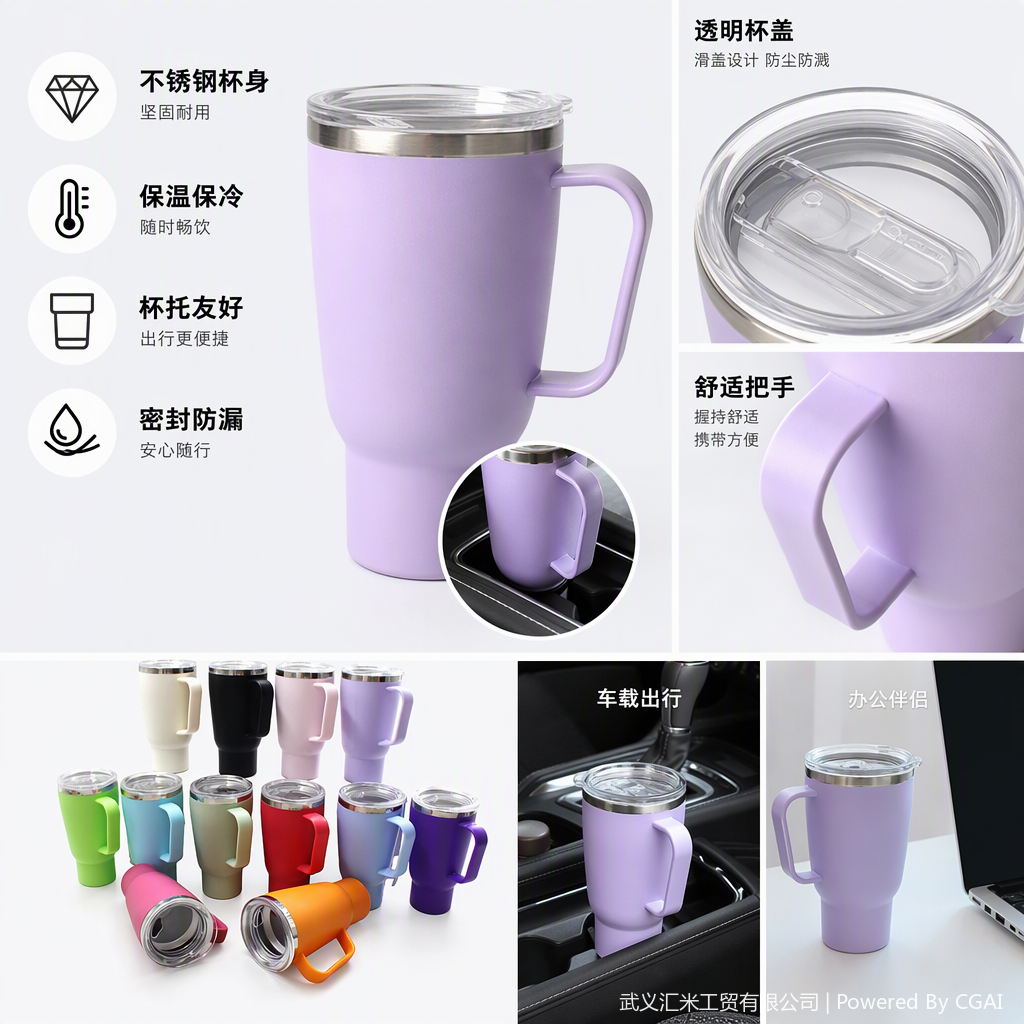 3-OZ handle small coffee cup gift box set, fashionable mug, home, office, gift available, customizable logo details Picture