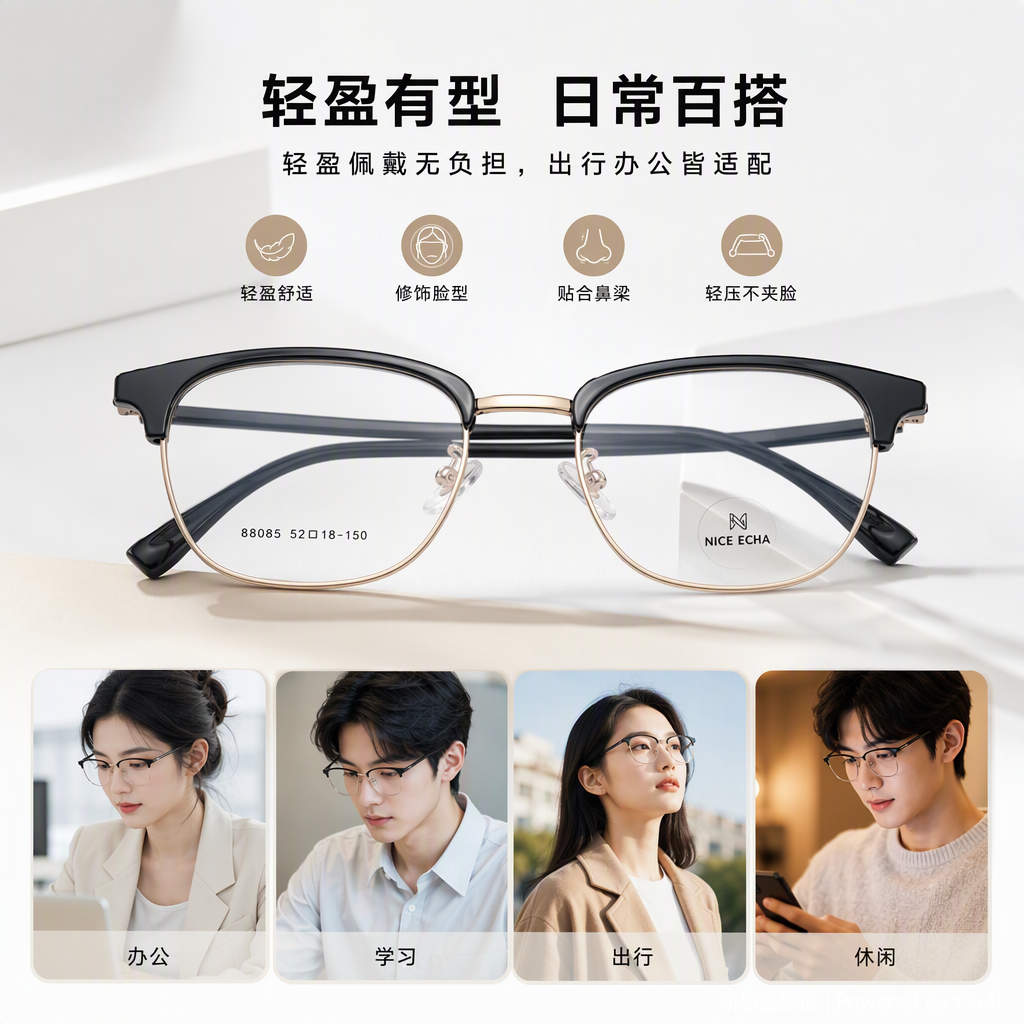 Fashionable and colorful sunglasses, trendy polarized glasses for men and women, UV protection, casual sports accessories, spectacle frames
