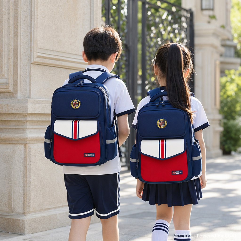 Cartoon-patterned children's schoolbags, multi-functional backpacks, lightweight, trendy and casual children's bags, leather goods luggage Specification image