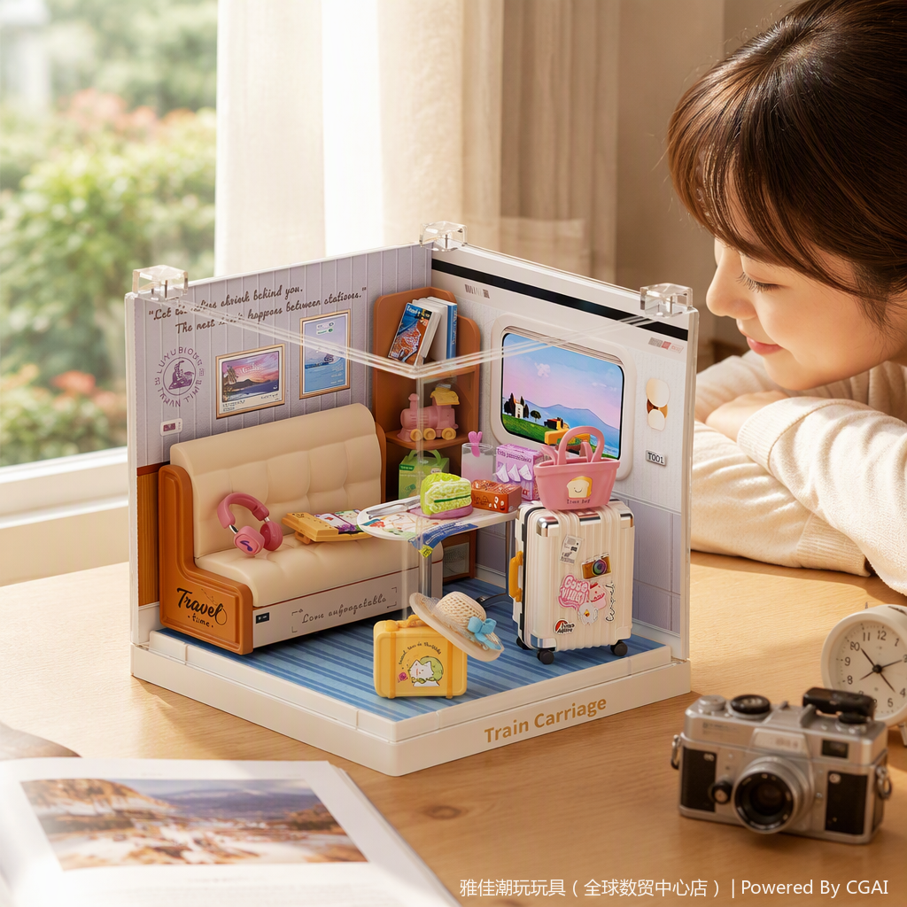 Waiting room model simulation toys, hand-assembled collectible ornaments, children's educational toys and gifts Specification image
