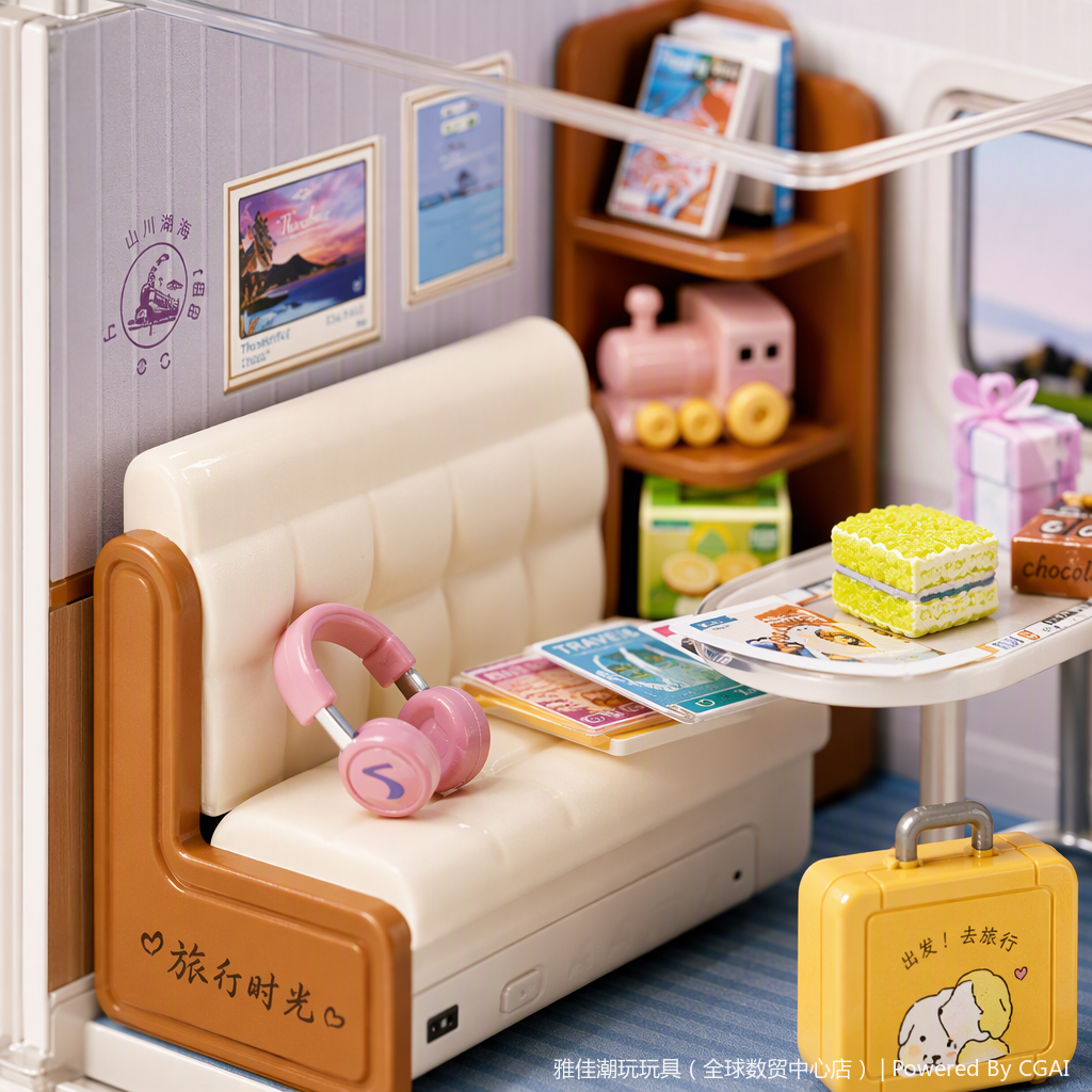 Waiting room model simulation toys, hand-assembled collectible ornaments, children's educational toys and gifts Application Scenario