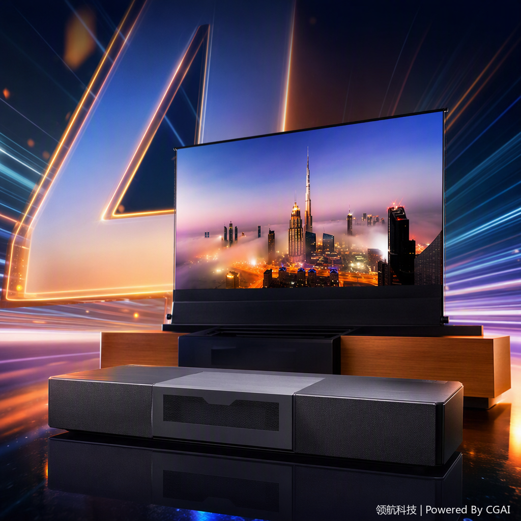Anti-light projection fabric for laser TV intelligent linkage cabinet