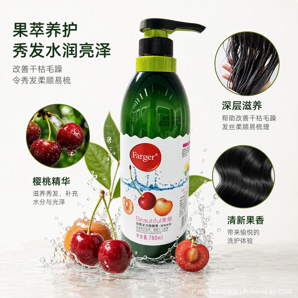 Improves frizz, softness, brightness, and moisture with Spri