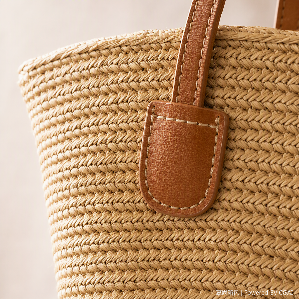 Hand-woven straw bag for women, casual and versatile, a fashionable, lightweight and trendy crossbody bag Item Picture