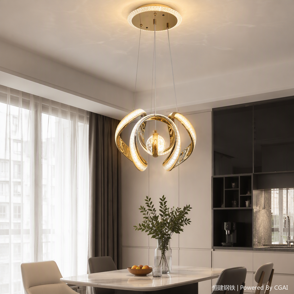 Modern and simple household chandeliers for living rooms, bedrooms and dining rooms, creative lighting fixtures and warm decorations details Picture