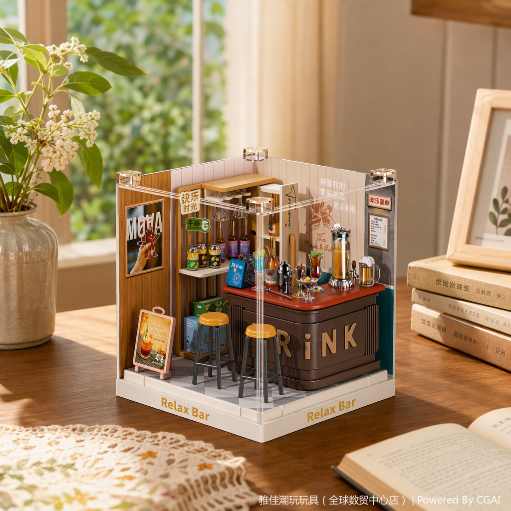 Bar simulation model toys, fun collection, children's educational assembly, creative gifts with a variety of styles to choose from Item Picture