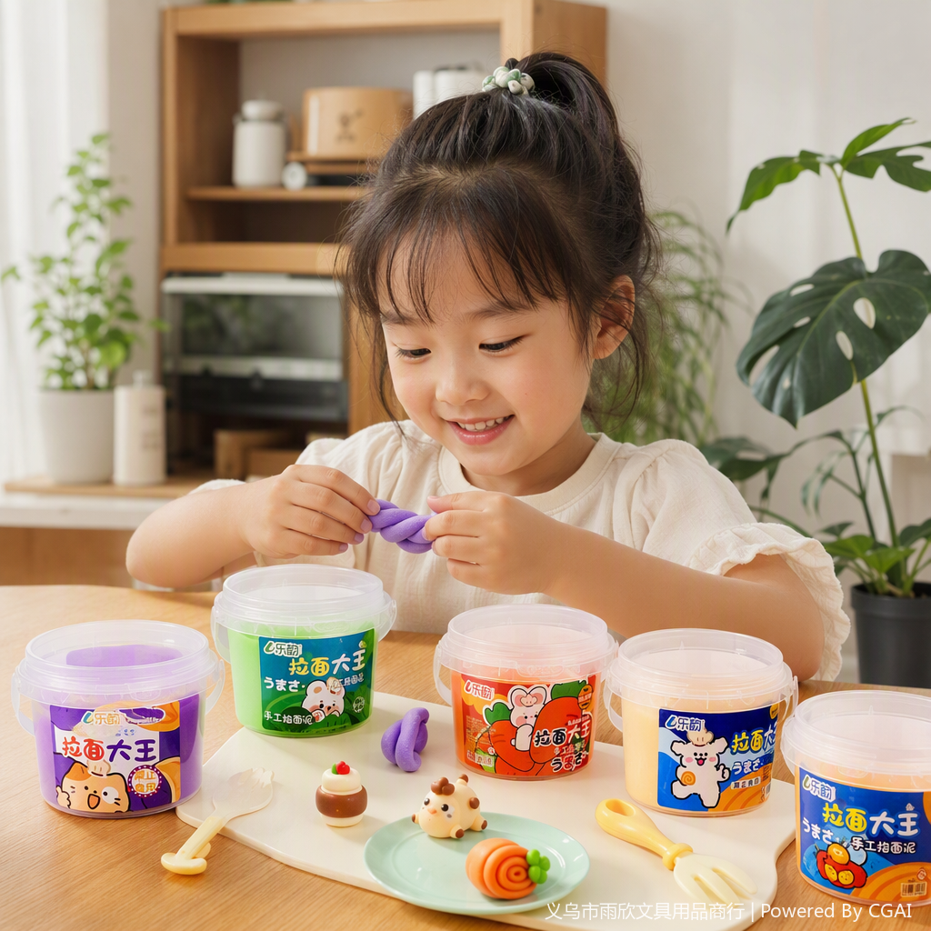 Creative handmade colored clay and sand set, children's DIY educational toys, multi-color combination, fun creation materials Specification image