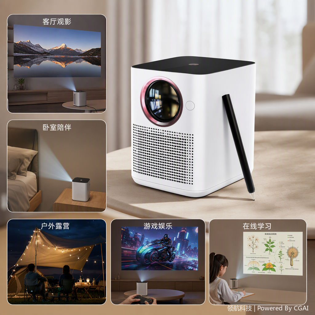 Y3 high-definition home theater projector, 1080P portable projector, Wi-Fi supported Android smart projector, large-screen entertainment device details Picture