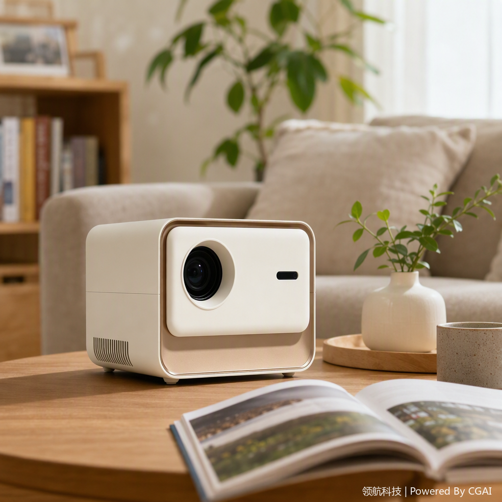 Multi-functional projector, high-definition projection, office meeting, home theater, portable projection equipment, cultural and creative office supplies details Picture