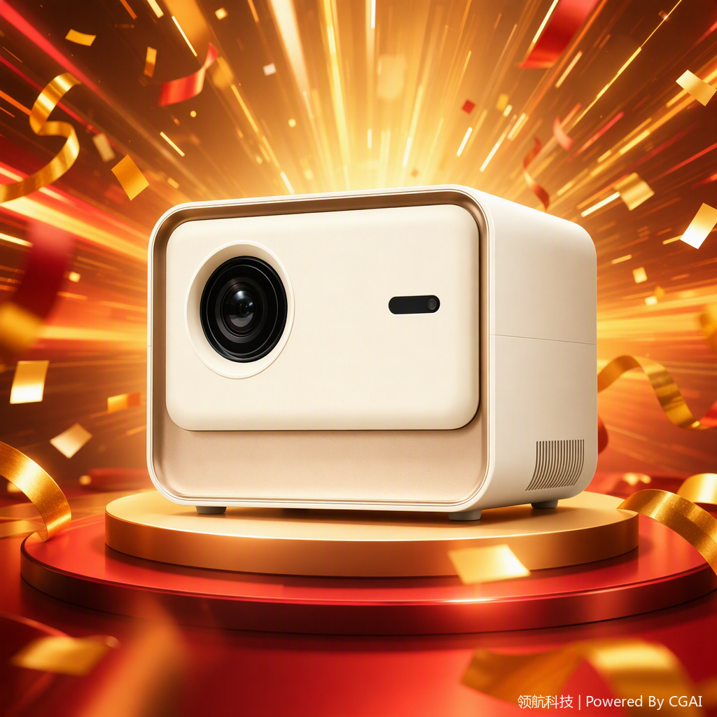 Multi-functional projector, high-definition projection, office meeting, home theater, portable projection equipment, cultural and creative office supplies full image
