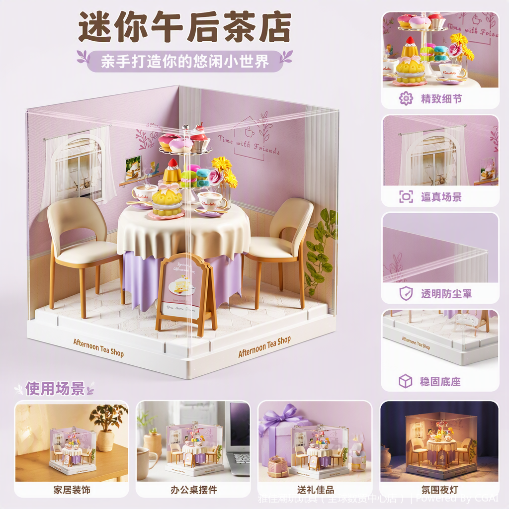 下午茶装饰仿真摆件手工艺品客厅桌面装饰品