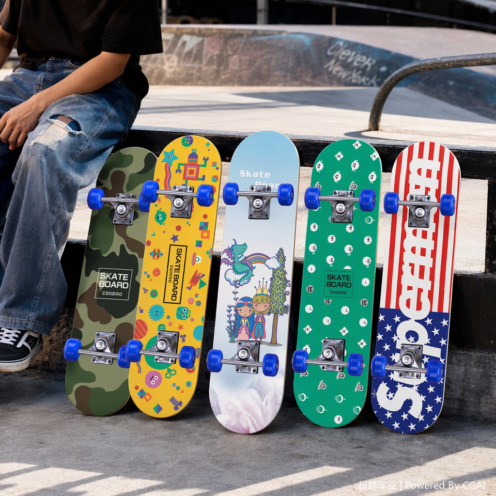 Professional sports outdoor ice skates, roller skates, skateboards, vitality boards, boys', girls' and children's leisure sliding equipment details Picture