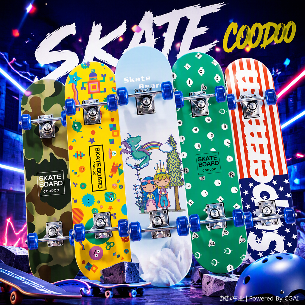 Professional sports outdoor ice skates, roller skates, skateboards, vitality boards, boys', girls' and children's leisure sliding equipment