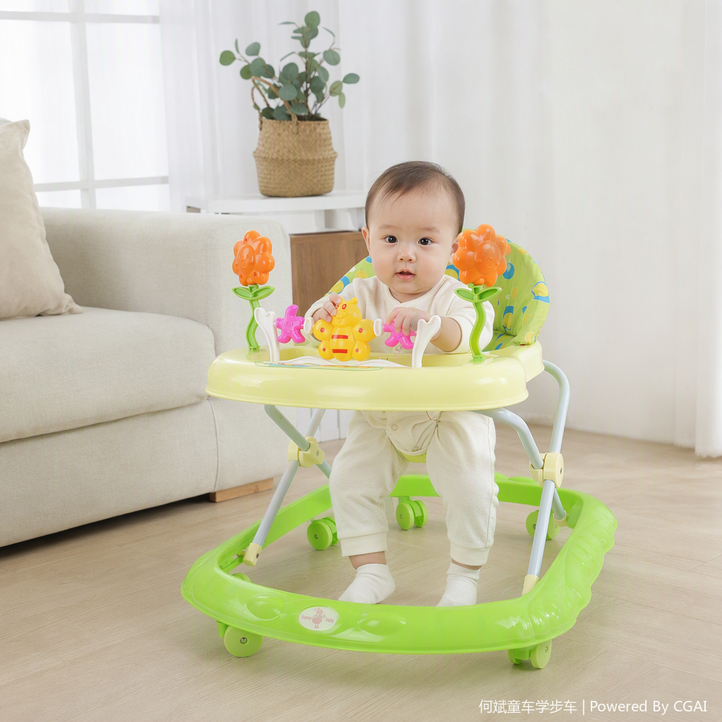 Baby walker, multi-functional early education toy, safe and environmentally friendly, baby intelligence training walker, children's toy Specification image