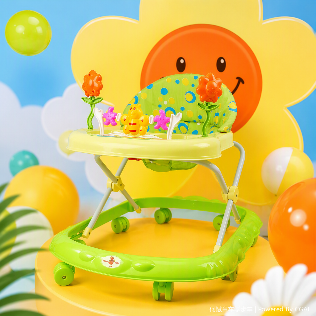 Baby walker, multi-functional early education toy, safe and environmentally friendly, baby intelligence training walker, children's toy