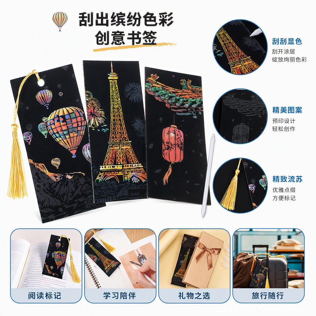 多功能办公文化学习书签创意便携书签夹文具配件学生成人书签用品