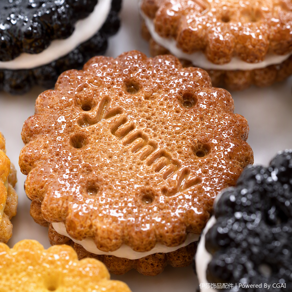 Crispy sandwich cookies, puffed snacks, sweet and delicious, family-sized casual snacks Specification image