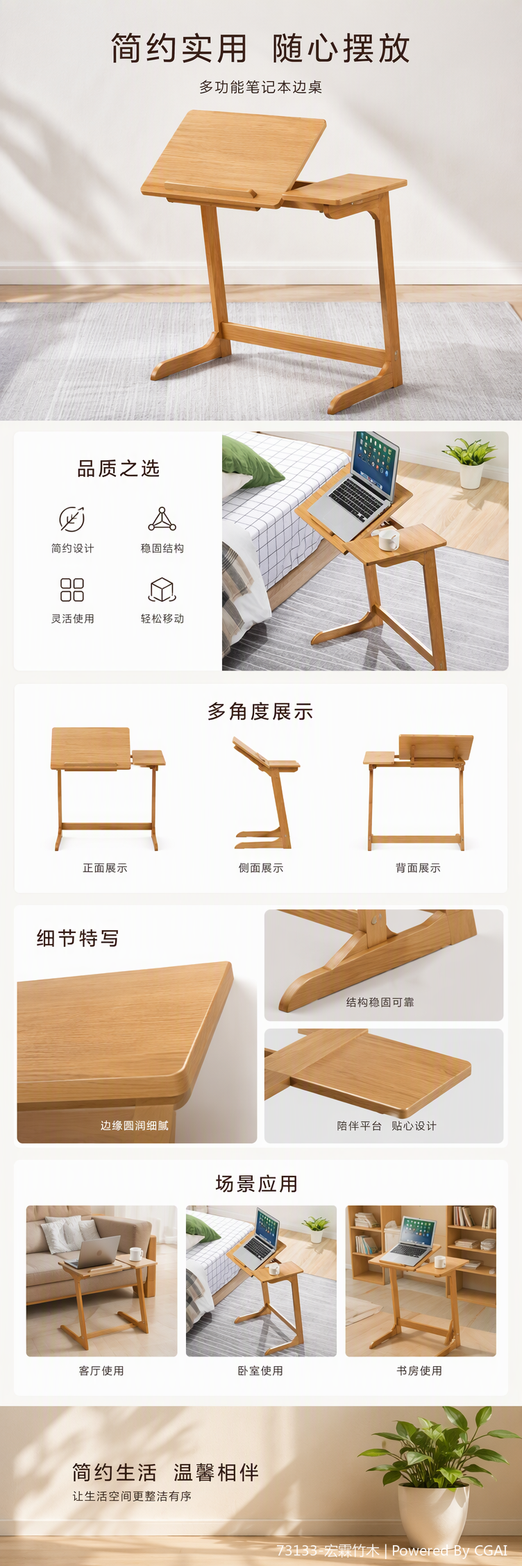 轻薄便携笔记本散热器电脑散热底座静音风扇散热支架笔记本配件详情1