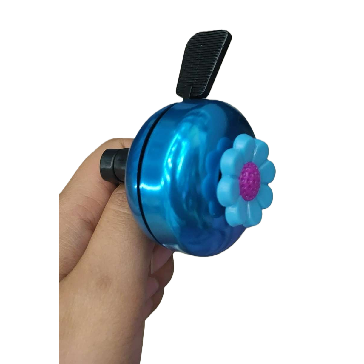 Colorful metal bicycle bell accessories are lightweight and loud, essential outdoor sports equipment for cycling Application Scenario