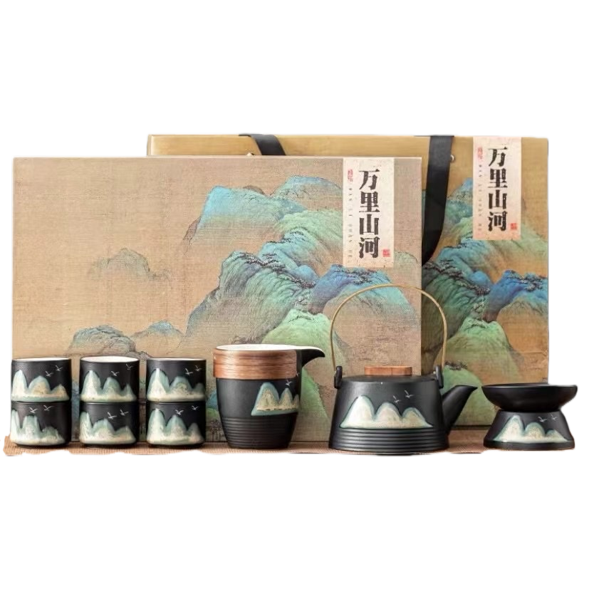 多功能陶瓷茶具套装家用简约创意泡茶器具茶杯茶壶组合礼品装产品图
