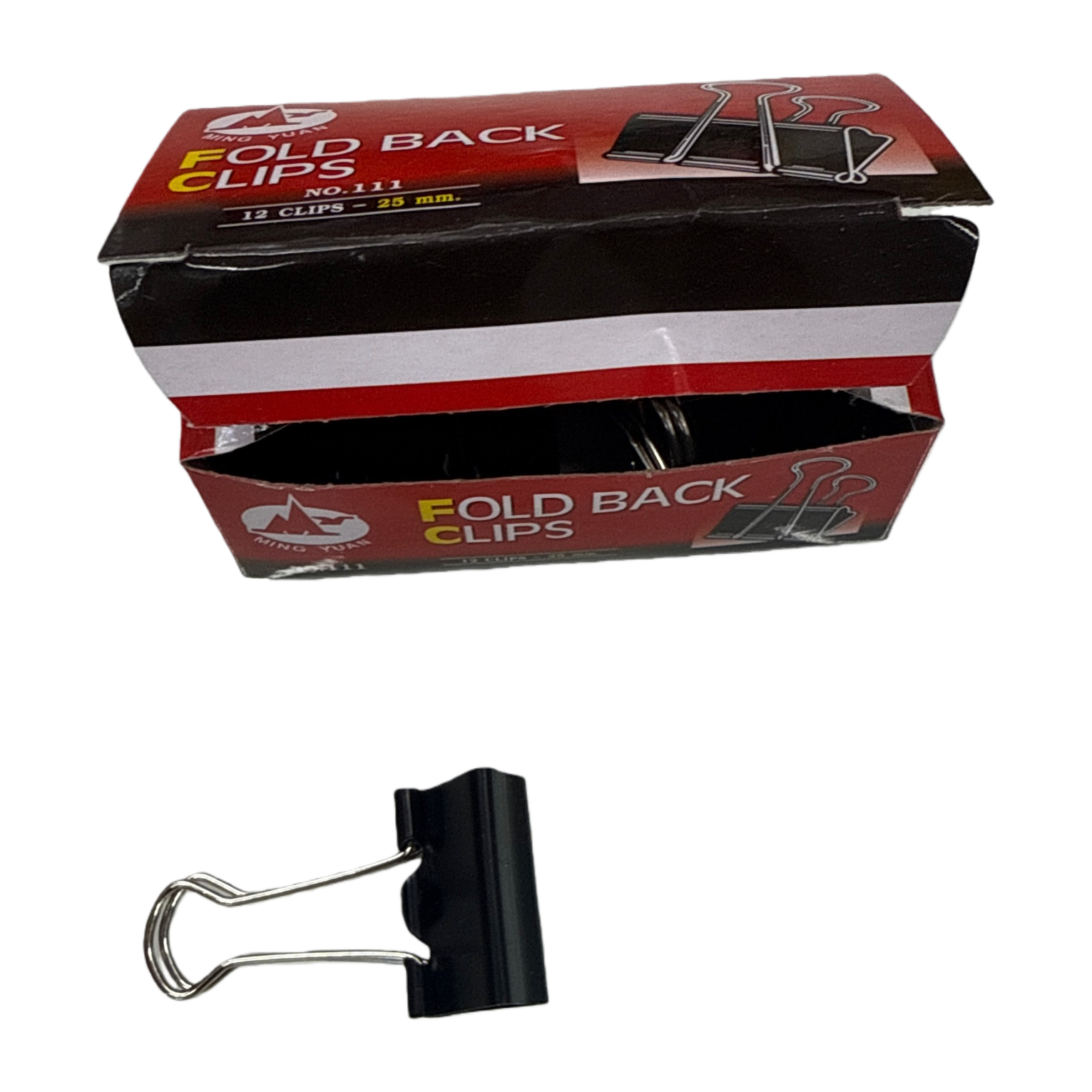 Material de oficina de metal multifuncional clips de papel negros clips de papelería de gran capacidad clips fuertes accesorios de material de oficina Item Picture