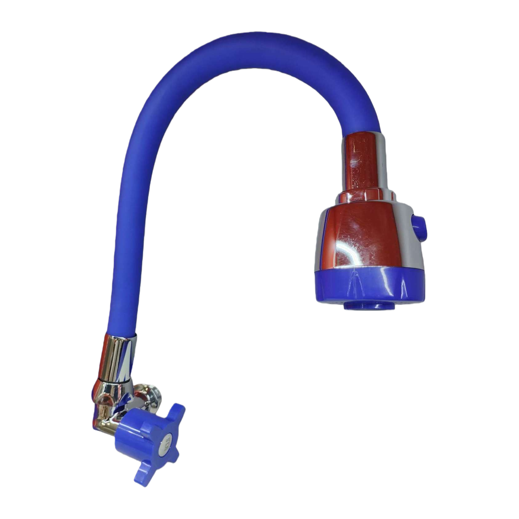 Multi-color flexible kitchen washbasin water pipe, pressure-resistant and foldable blue hose faucet accessory Item Picture