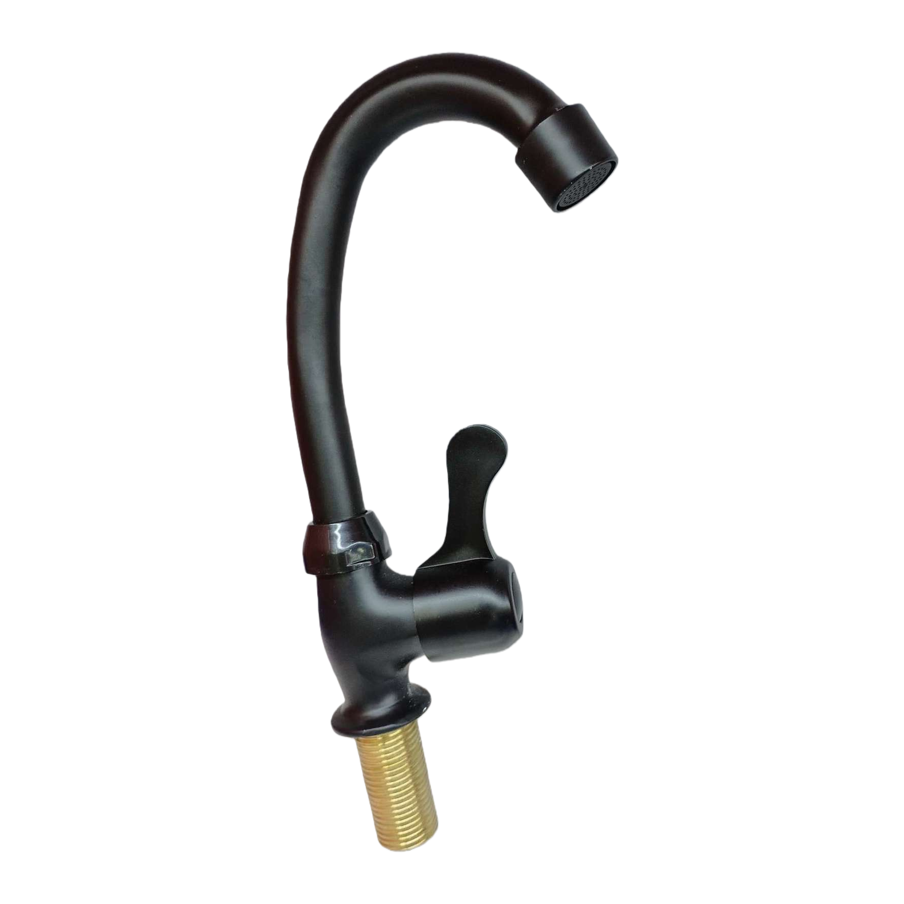 Fashionable black kitchen washbasin faucet, anti-rust, durable and simple sink faucet accessory Item Picture