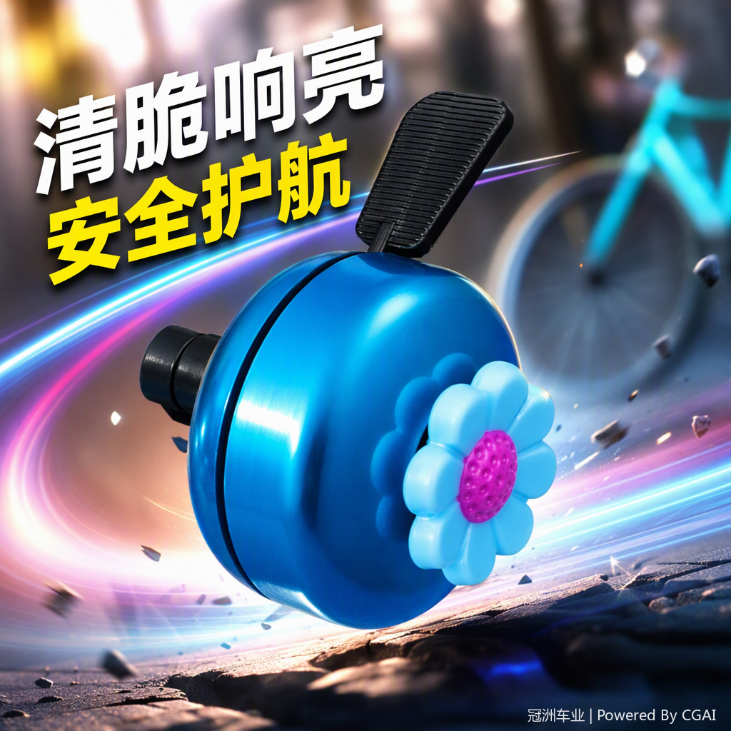Colorful metal bicycle bell accessories are lightweight and loud, essential outdoor sports equipment for cycling Specification image