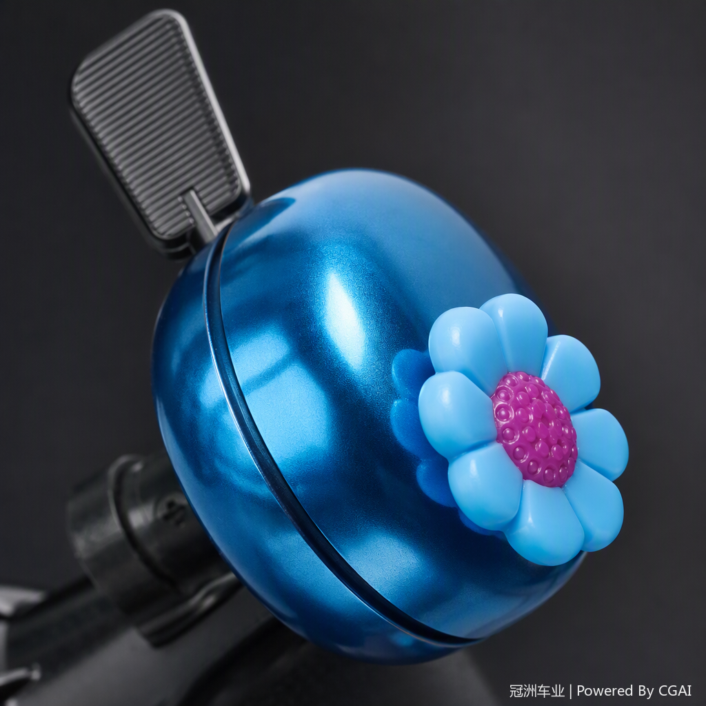 Colorful metal bicycle bell accessories are lightweight and loud, essential outdoor sports equipment for cycling details Picture