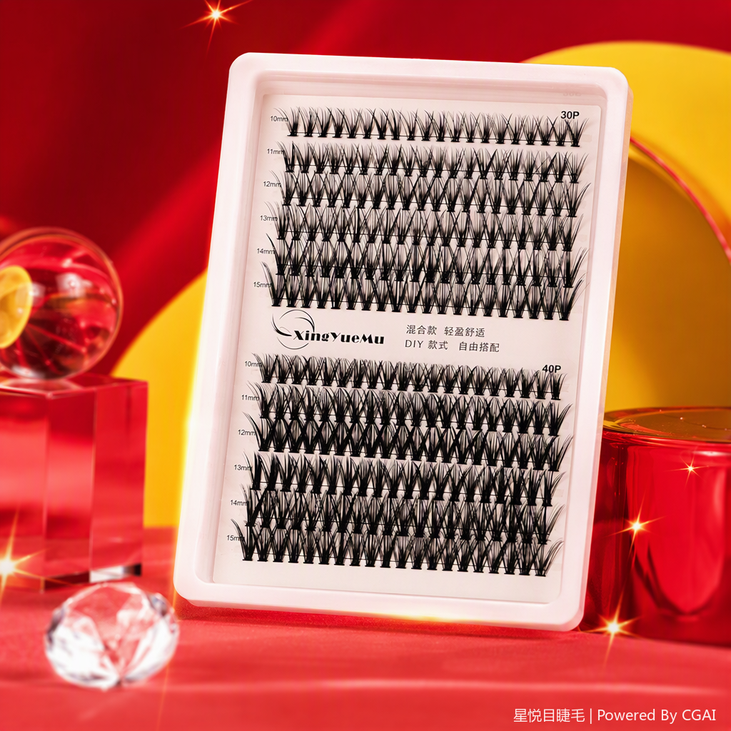 Professional false eyelash natural, thick and long-lasting beauty tools, beauty products, and false eyelash extension sets Item Picture