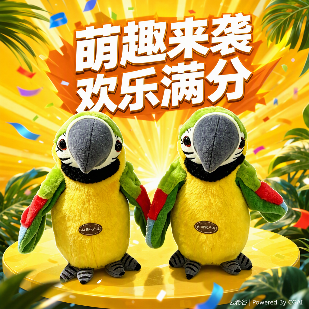 Little Hands (Parrot Domestic Version) MR-14AMR-14A Wing Movement +AI Function (Can chat and interact, learn education, encyclopedic knowledge, history and geography, sing and tell stories) details Picture