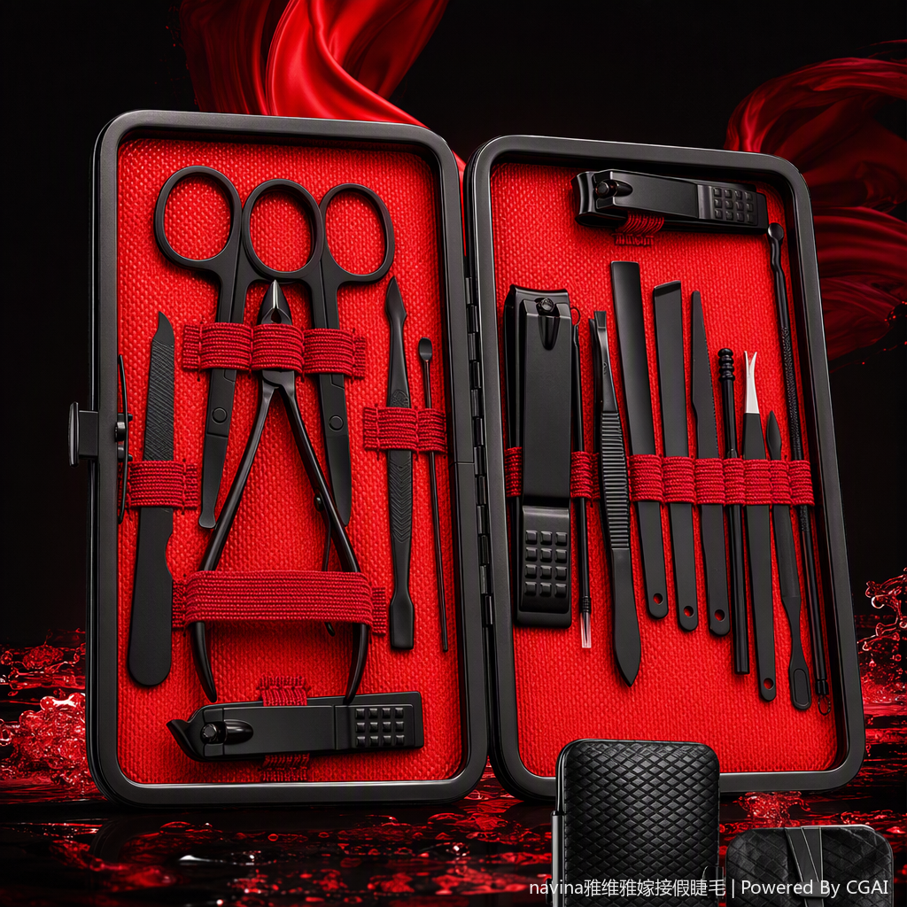 Professional manicure tool set, makeup, beauty care, nail oil, brush, nail pads, manicure tool set gift package Application Scenario