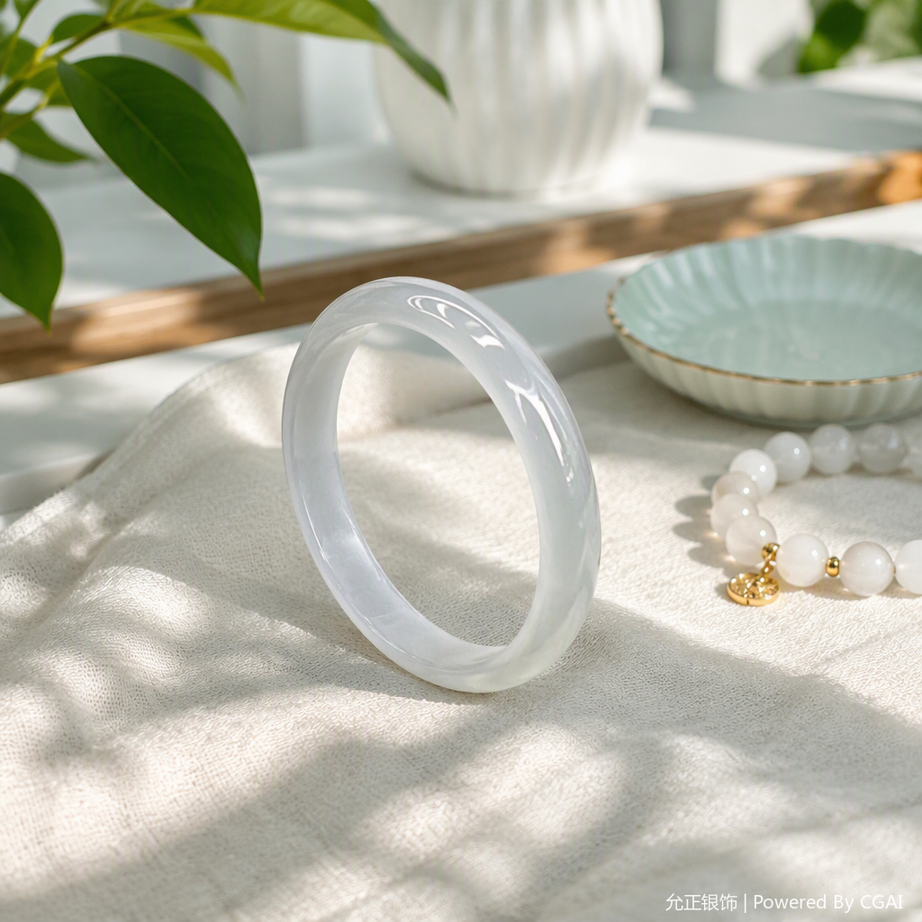 White jade bracelet display rack, jewelry display rack, simple and fashionable jewelry cabinet rack, storage rack, display rack details Picture