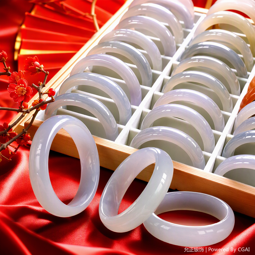 White jade bracelet display rack, jewelry display rack, simple and fashionable jewelry cabinet rack, storage rack, display rack Specification image