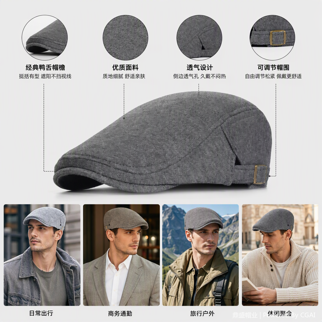Moda versátil sombreros para adultos casual tendencia sombreros capuchas protección solar sombreros unisex verano nuevo Item Picture