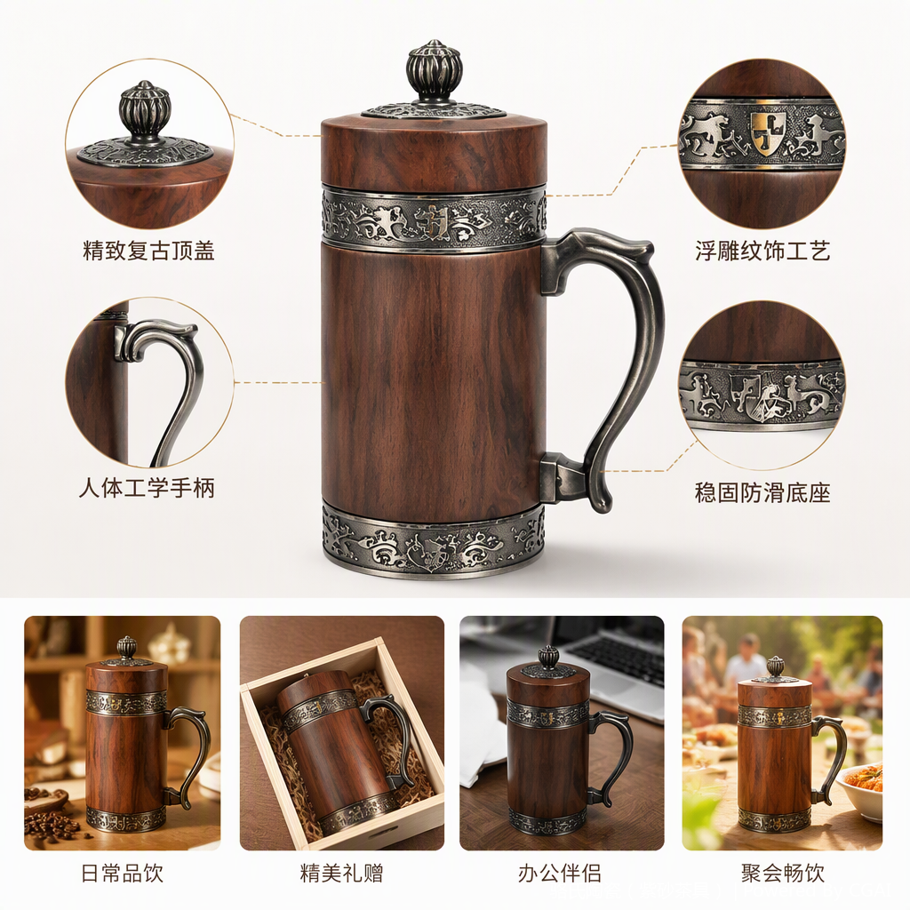 多彩陶瓷杯家用日常办公创意水杯简约耐热咖啡茶具礼品装