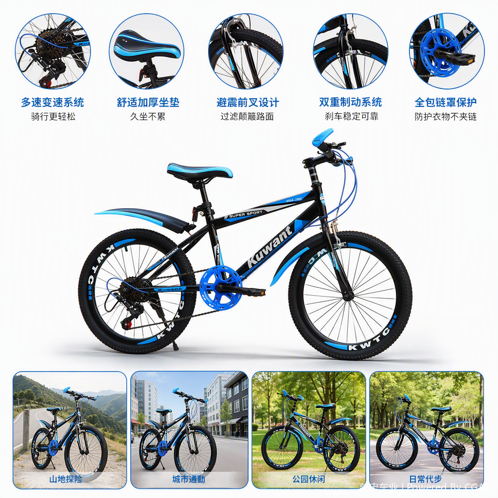 Durable and multi-functional mountain bike riding equipment, mountain bike accessories, essential gear for outdoor sports details Picture