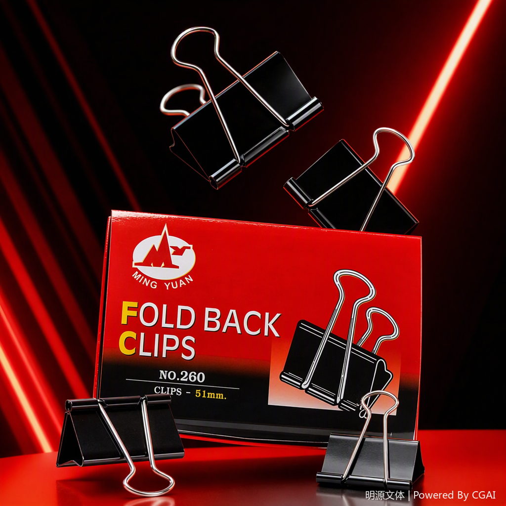 Caja de embalaje roja colorida con clips de metal almacenamiento creativo suministros de acabado decoración del hogar esencial Specification image