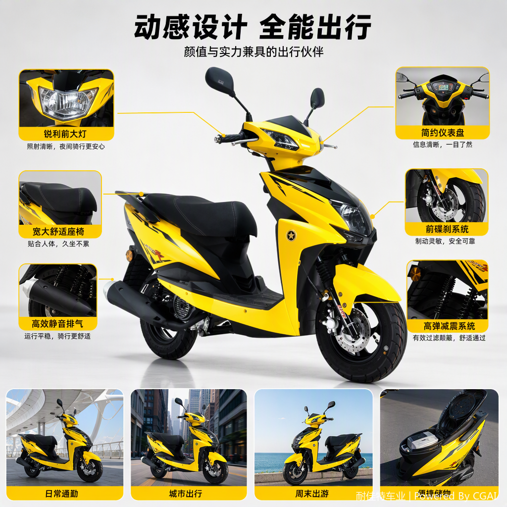 Mopeds, sports and leisure scooters, high-speed and durable auto parts, motorcycle supplies