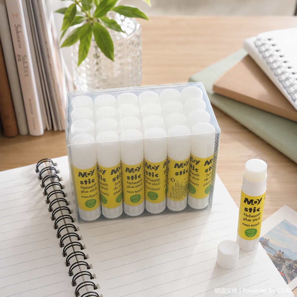 A portable stationery storage box with a yellow label design for children and students details Picture