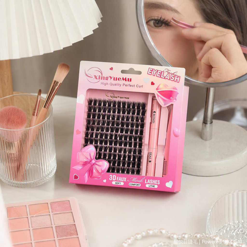 Natural thick false eyelashes last long without smudge. This beauty tool is suitable for professional makeup accessories