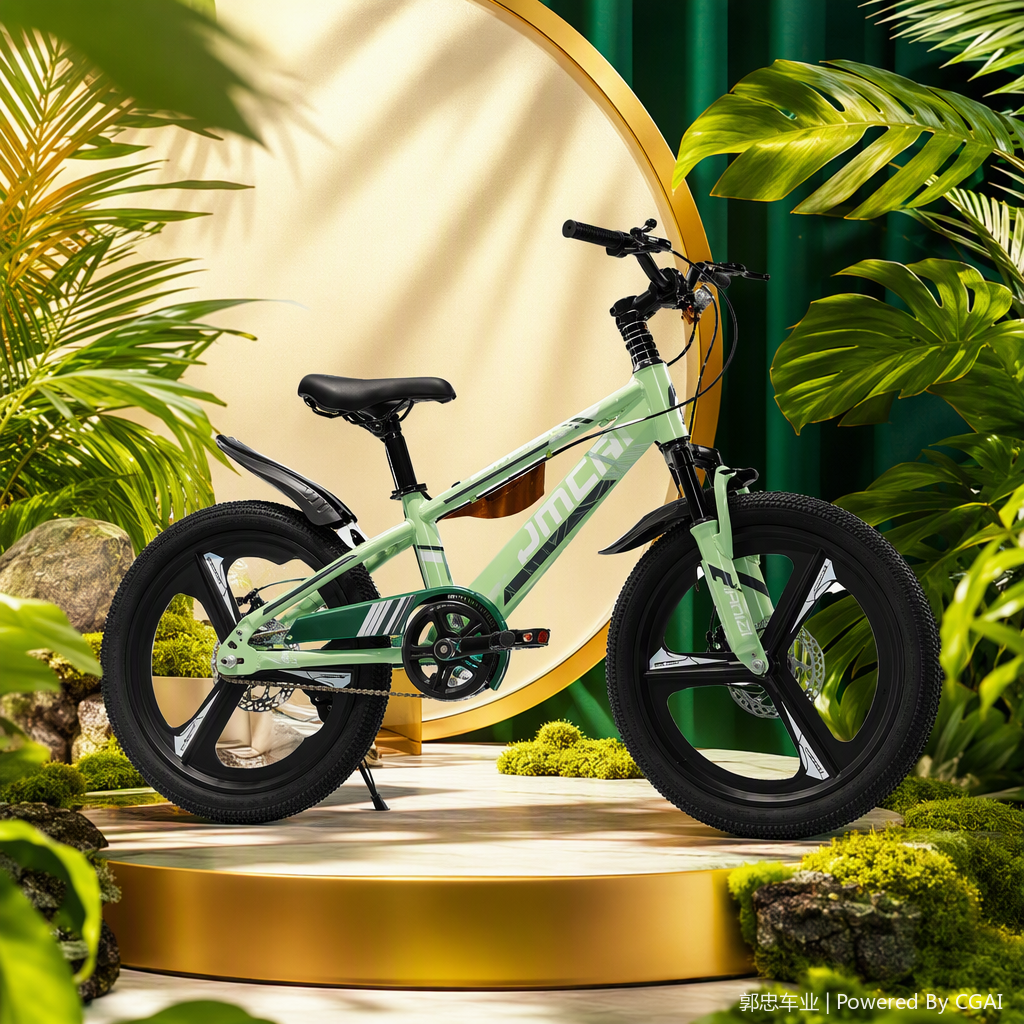 Children's colorful lightweight bicycles, children's riding bikes, fun cartoon baby bicycles, children's outdoor sports equipment details Picture