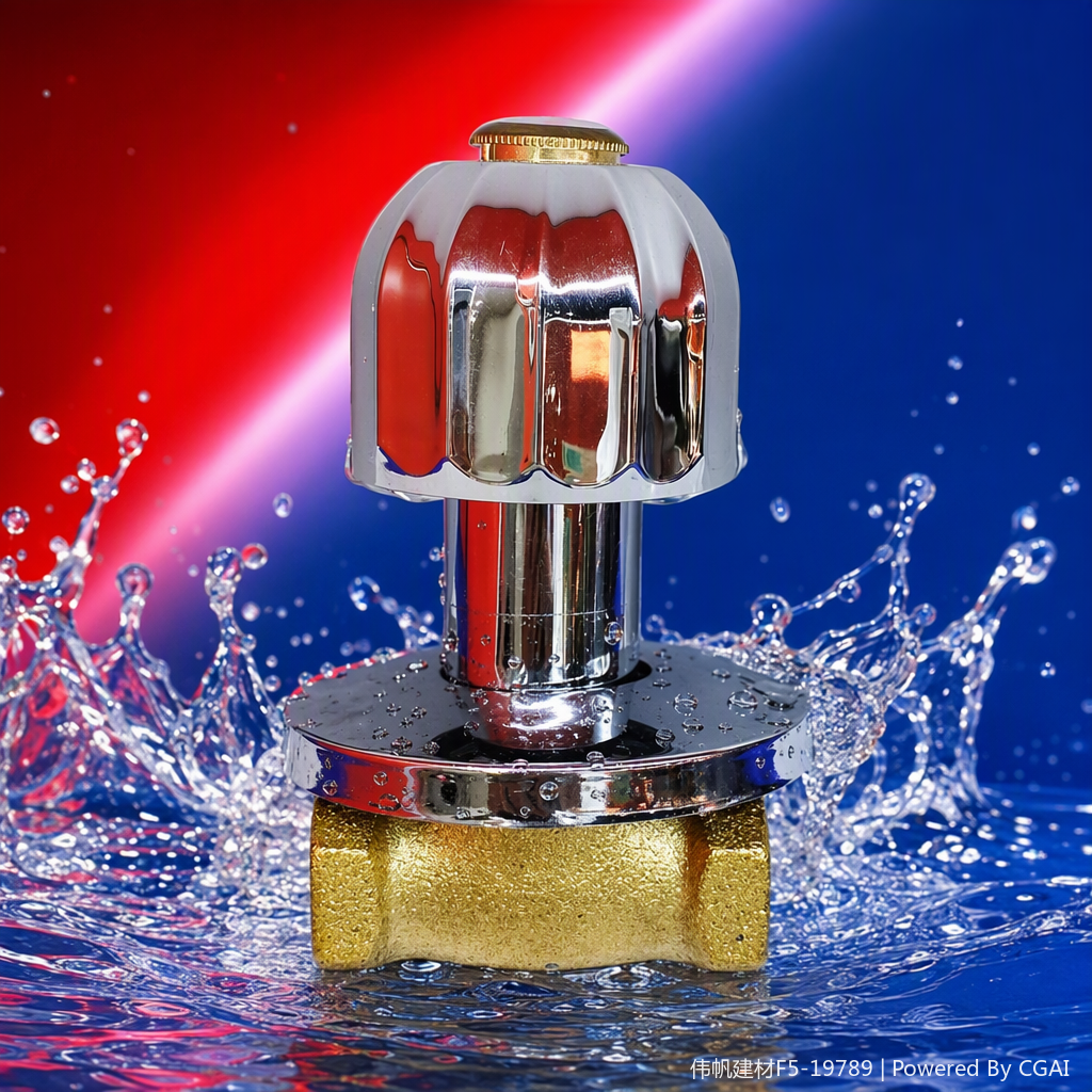 Gold valve body and silver handle high-pressure water pipe valve, household and industrial general-purpose corrosion-resistant and high-temperature resistant valve accessories Specification image