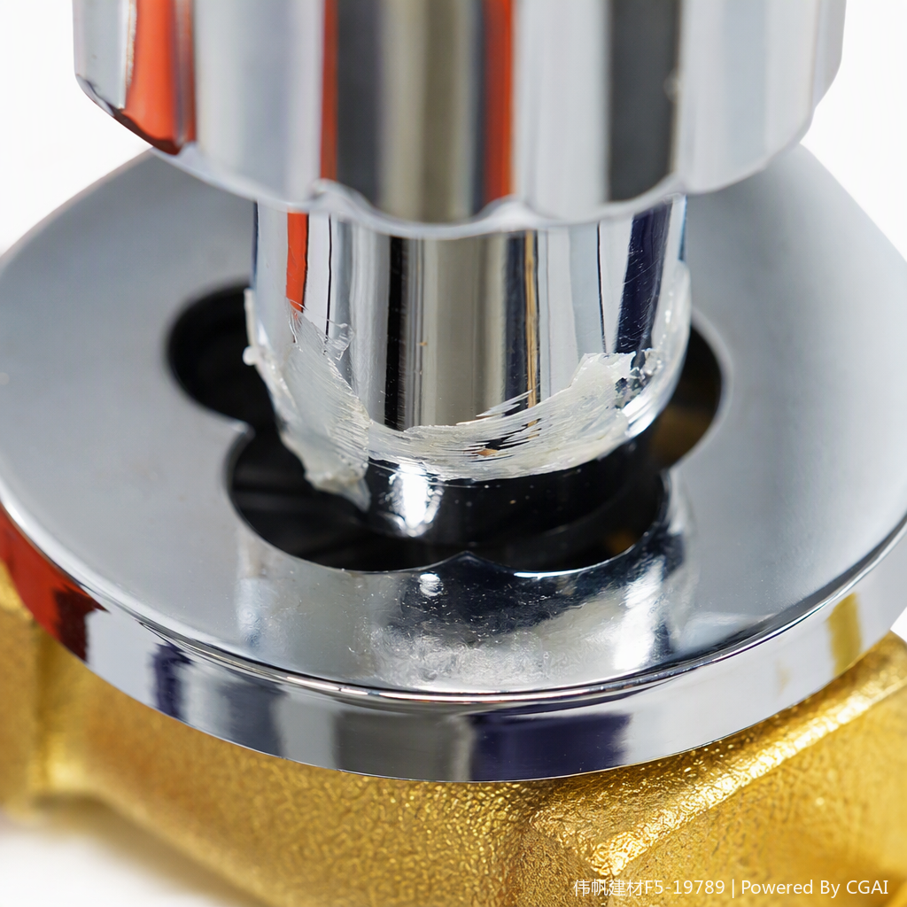 Gold valve body and silver handle high-pressure water pipe valve, household and industrial general-purpose corrosion-resistant and high-temperature resistant valve accessories Application Scenario
