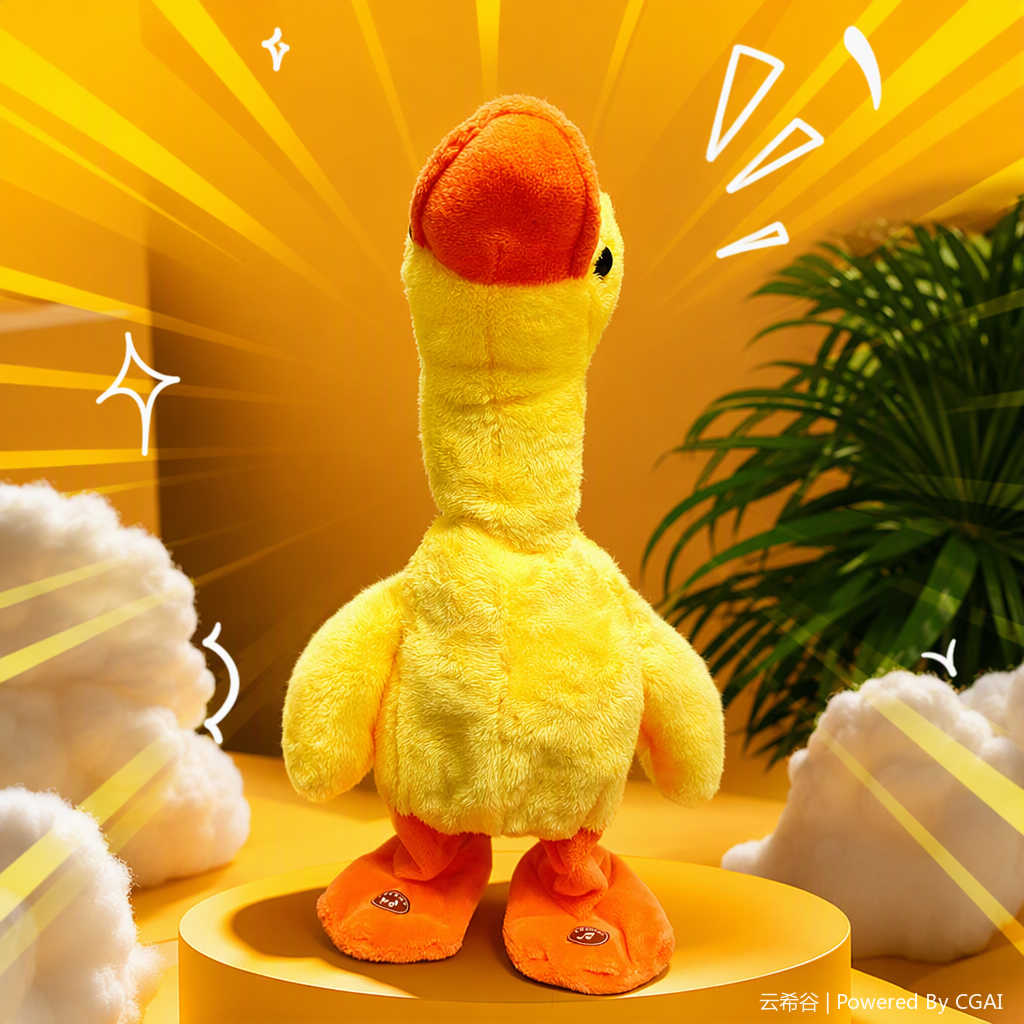 Yellow Duck (Domestic Version) MR-12A Wings Flapping + Walking +AI Function (Can chat and interact, learn education, encyclopedic knowledge, history and geography, sing and tell stories) Application Scenario