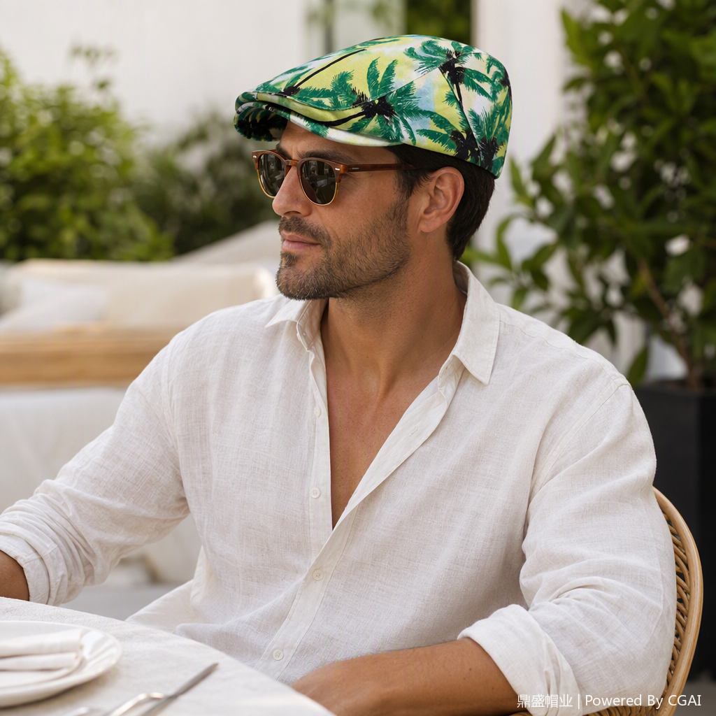 Ethnic style wide-brimmed straw woven hats and headscarves, colorful embroidered sunshade and sun protection, casual and fashionable accessories