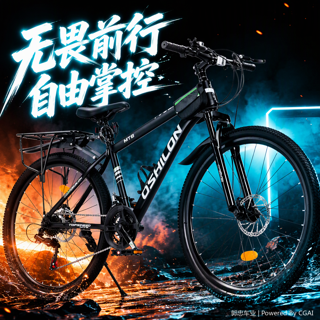 دراجة جبلية مجهزة بمعدات للتنقل في الهواء الطلق لعربات جبلية معمرة متعددة الأغراض Specification image