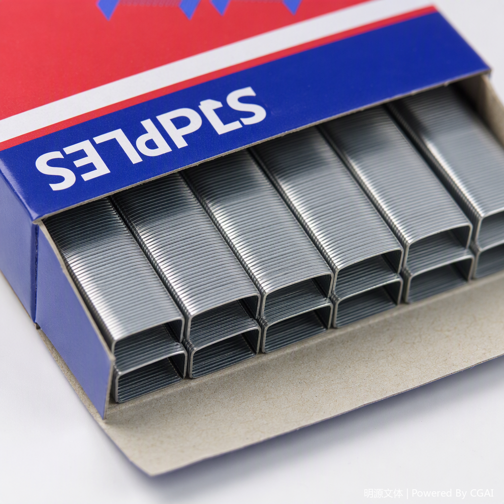 Multi-functional storage box with binding nails, office supplies organization box in red and blue Application Scenario