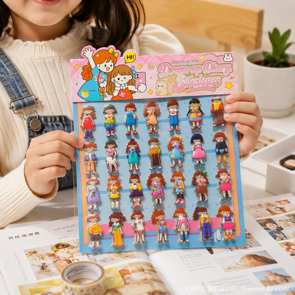 Creative sticker handicraft gift decoration, creative gift, fun handmade DIY sticker set Item Picture