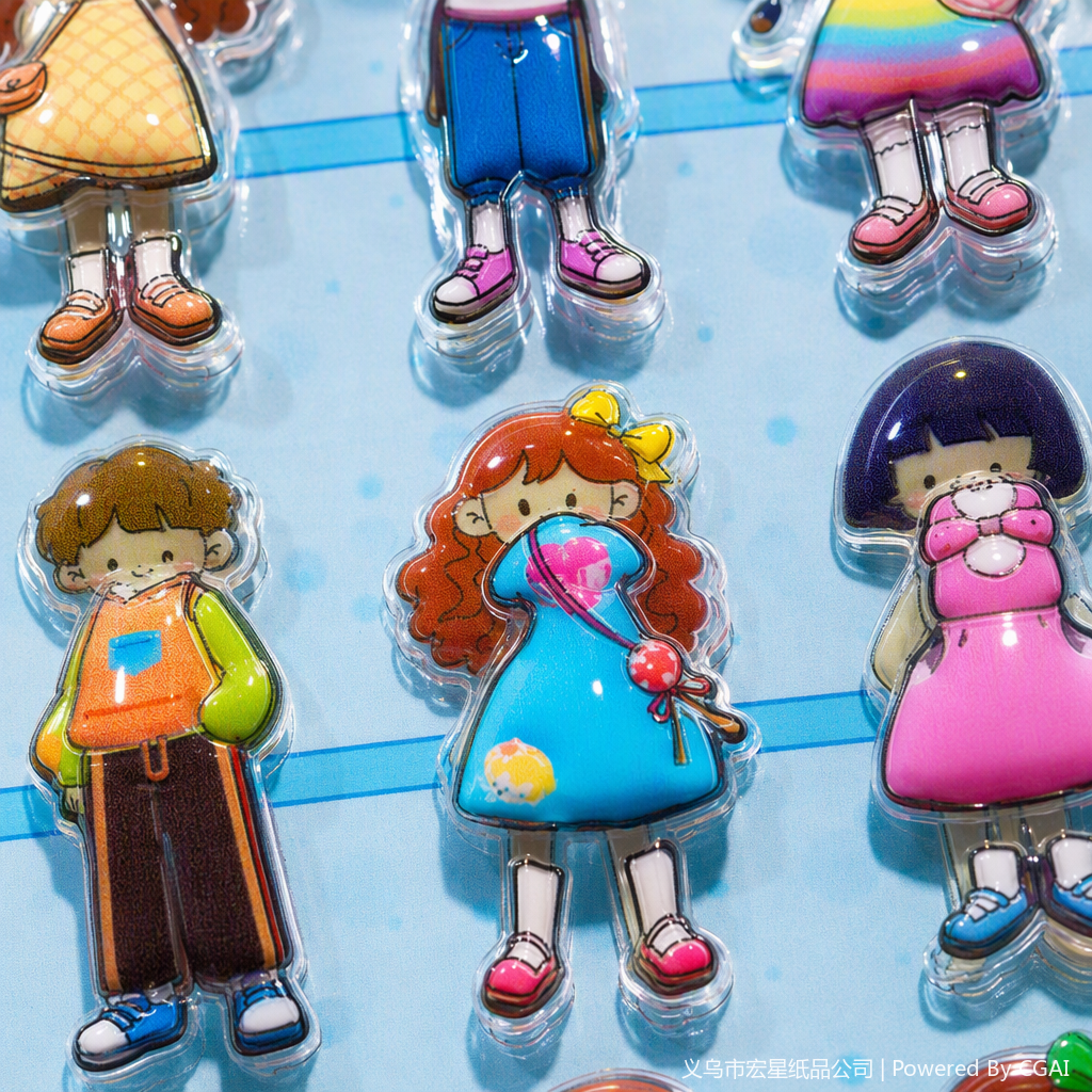 Creative sticker handicraft gift decoration, creative gift, fun handmade DIY sticker set Application Scenario